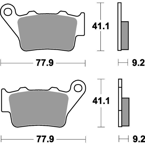 SBS 675RSI Front/Rear Pads | Sinter Off Road Race