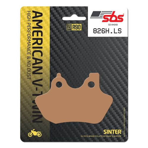 SBS 826H.LS Rear Sintered Brake Pads for Harley-Davidson