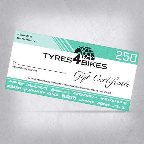 $250 Tyres For Bikes Gift Voucher