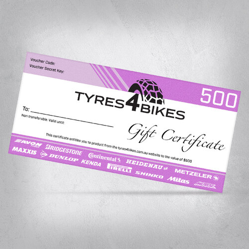 $500 Tyres For Bikes Gift Voucher